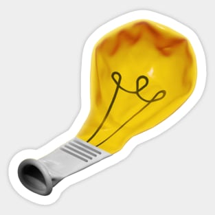 Deflated idea Sticker